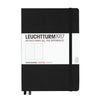 Image of Leuchtturm1917 Medium Size Hardcover A5 Notebook - Dotted Pages - Black