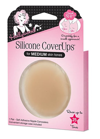 Hollywood Fashion Secrets Silicone CoverUps Medium, 1 pair